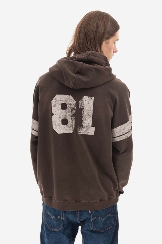 Βαμβακερή μπλούζα Guess M2BQ00.KBB40 καφέ AA00