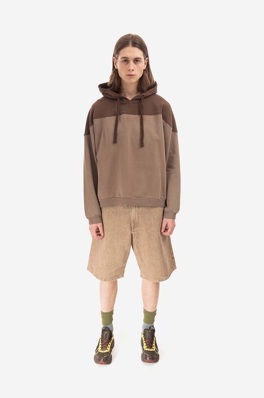 Guess U.S.A. bluza bawełniana M2BQ02.KBB40 brązowy AA00