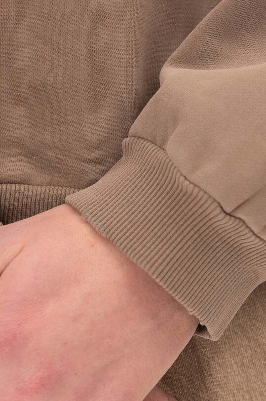 Guess U.S.A. bluza bawełniana brązowy M2BQ02.KBB40