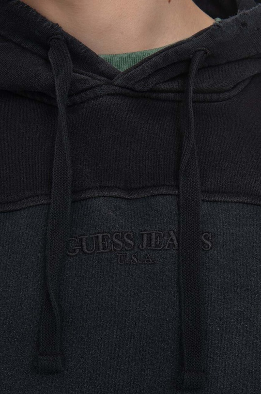 Bavlnená mikina Guess Two Tone Hoodie čierna M2BQ02.KBB40