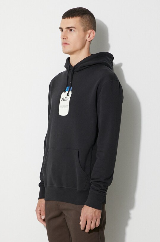 Alife bluza bawełniana Collegiate Hoodie czarny ALIFW20.36