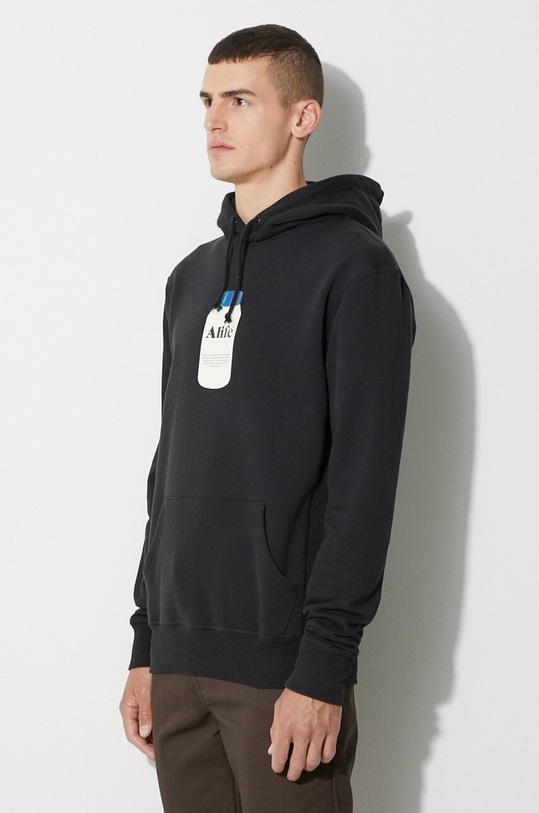 Alife cotton sweatshirt black ALIFW20.36