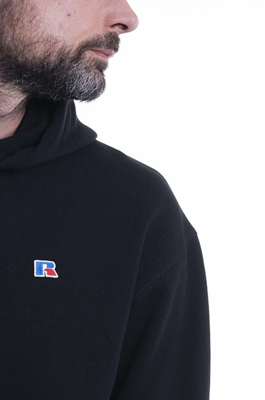 Russell Athletic cotton sweatshirt Athletic Hoody black E06022
