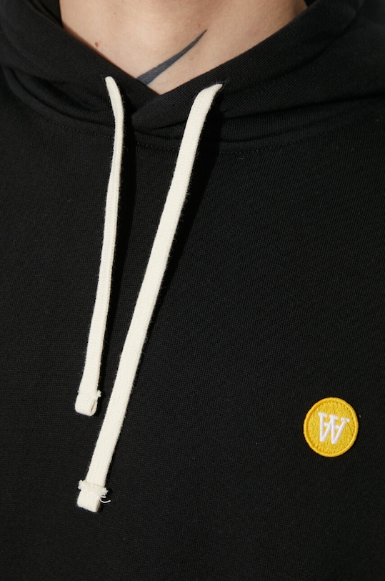 Wood Wood bluza bawełniana Ian Double 10005600.2424 czarny