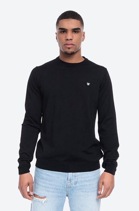 Wood Wood cotton sweatshirt Tye Double A Planet friendly black 10005601.2424