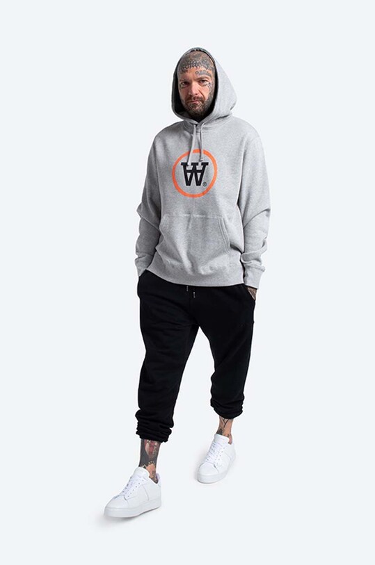 Bavlnená mikina Wood Wood Ian Hoodie 10135605-2424 GREY MELANGE 10135605.2424 sivá AA00