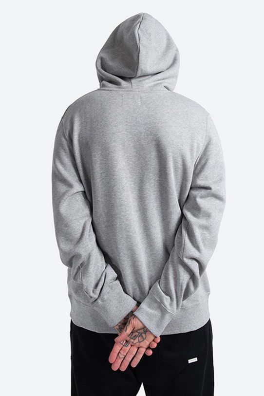 Odjeća Pamučna dukserica Wood Wood Ian Hoodie GREY MELANGE 10135605.2424 siva