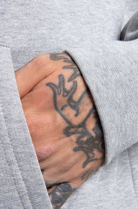 Wood Wood bluza bawełniana Ian Hoodie 10135605.2424 szary