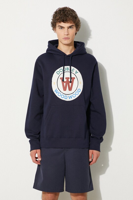Wood Wood cotton sweatshirt Ian Crest Hoodie