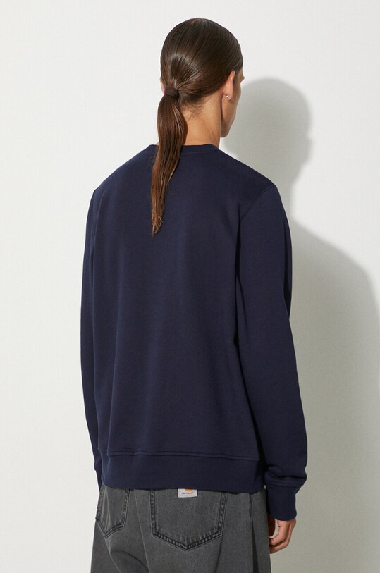 Wood Wood felpa in cotone Tye Badge 10285603.2424 blu navy AA00