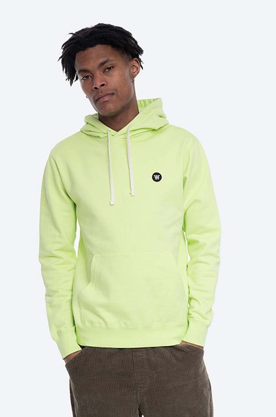 Wood Wood cotton sweatshirt Ian Hoodie cotton green 10945600.2424