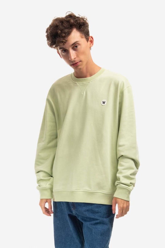 Wood Wood felpa in cotone Tye Double A 10915601.2424 verde