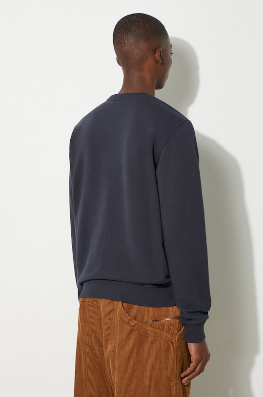 Clothing Fjallraven cotton sweatshirt Logo Sweater F84142 navy