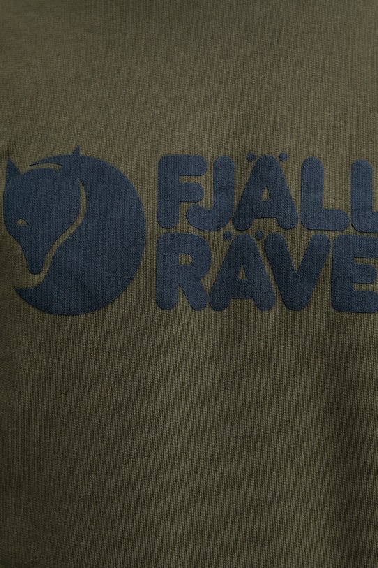Bavlnená mikina Fjallraven Logo Sweater F84142 zelená