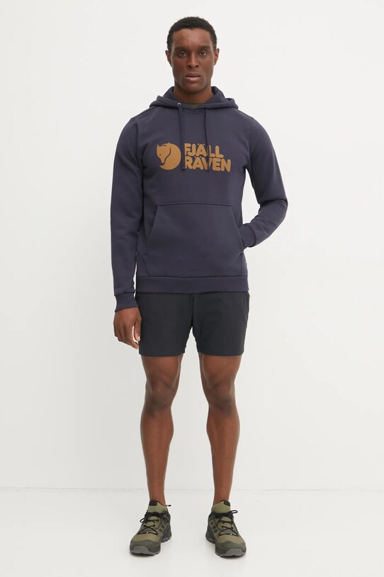 Fjallraven hanorac de bumbac F84144 bleumarin SS25