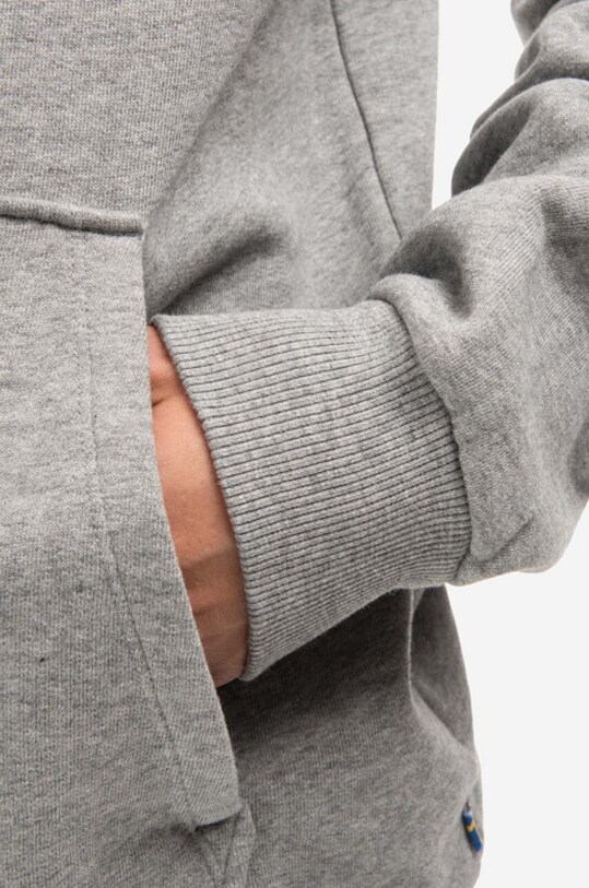 Fjallraven bluza bawełniana Logo Hoodie F84144 szary