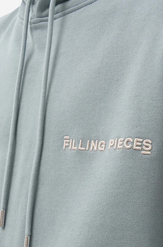 Filling Pieces cotton sweatshirt Core Hoodie Lead 80613682063 blue