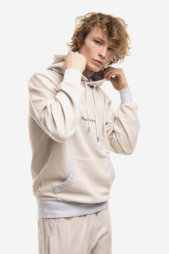 Filling Pieces bluza bawełniana Reverse 80621231695 beżowy
