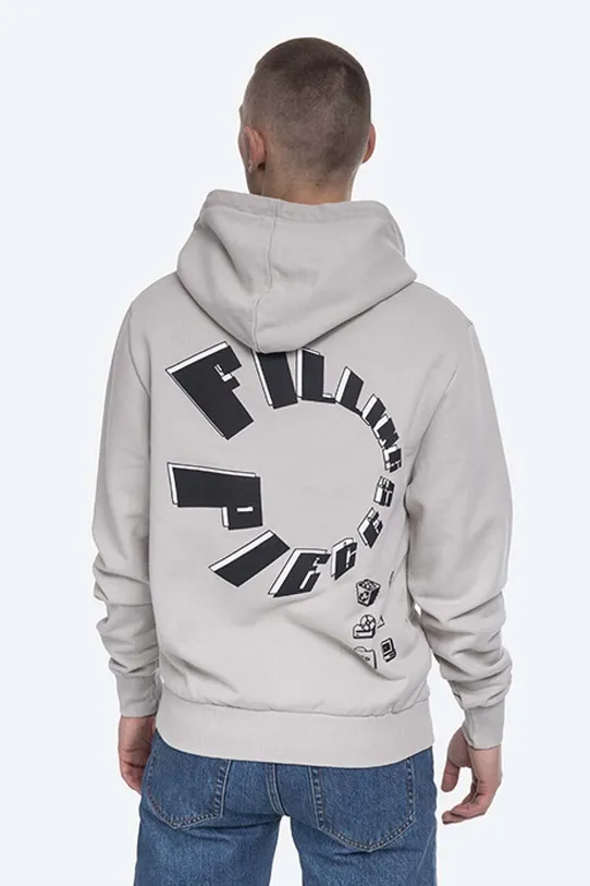 Îmbrăcăminte Filling Pieces hanorac de bumbac Graphic Hoodie 98123861932 alb