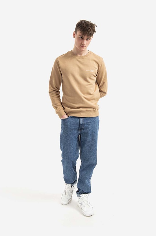 A.P.C. cotton sweatshirt Sweat Item COEAS-H27608 BLACK COEAS.H27608 beige AA00