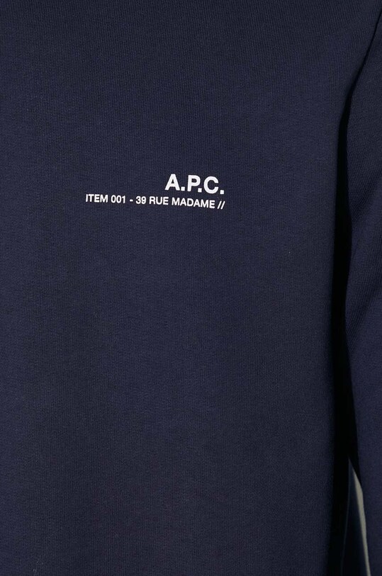 Pamučna dukserica A.P.C. Sweat Item BLACK COEAS.H27608