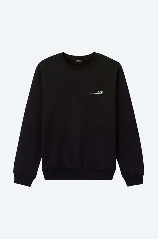 Бавовняна кофта A.P.C. Sweat Item COEAS.H27608 чорний