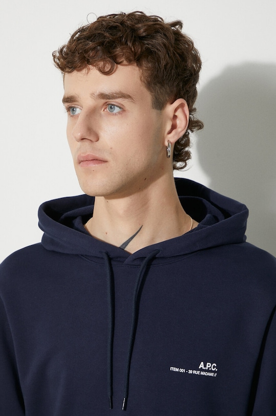 A.P.C. cotton sweatshirt Hoodie Item navy COEAS.H27672