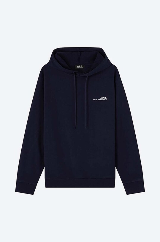 A.P.C. hanorac de bumbac Hoodie Item COEAS.H27672 bleumarin