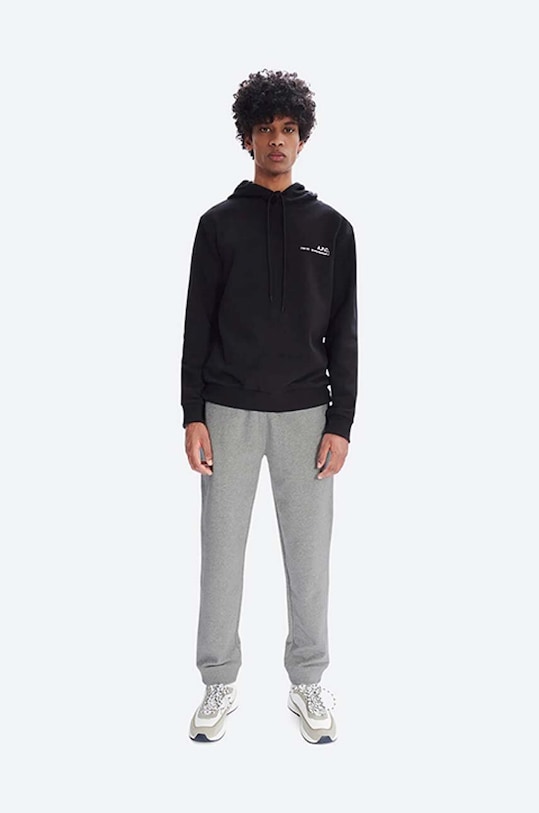 A.P.C. hanorac de bumbac Hoodie Item COEAS.H27672 negru AA00