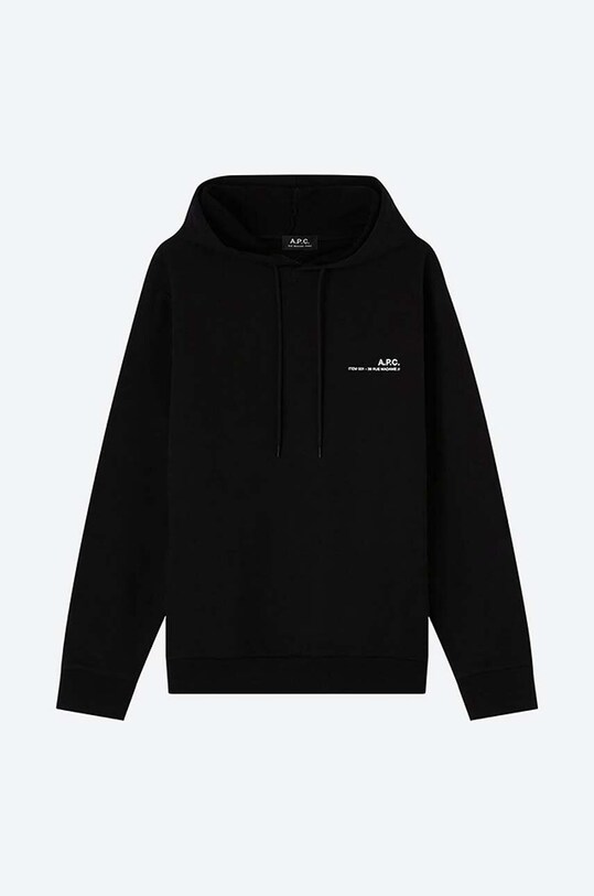 Бавовняна кофта A.P.C. Hoodie Item COEAS.H27672 чорний