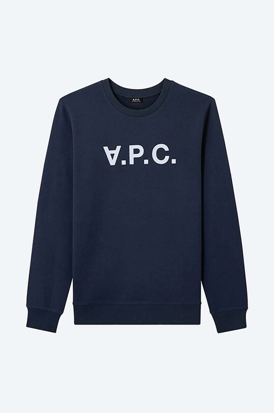 Pamučna dukserica A.P.C. Sweat Vpc COECQ.H27378 mornarsko plava
