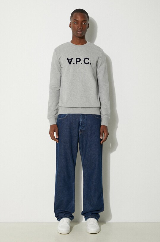 A.P.C. hanorac de bumbac Sweat Vpc COECQ.H27378 gri AA00
