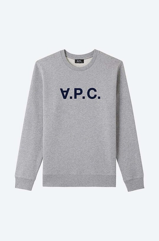 A.P.C. hanorac de bumbac Sweat Vpc COECQ.H27378 gri