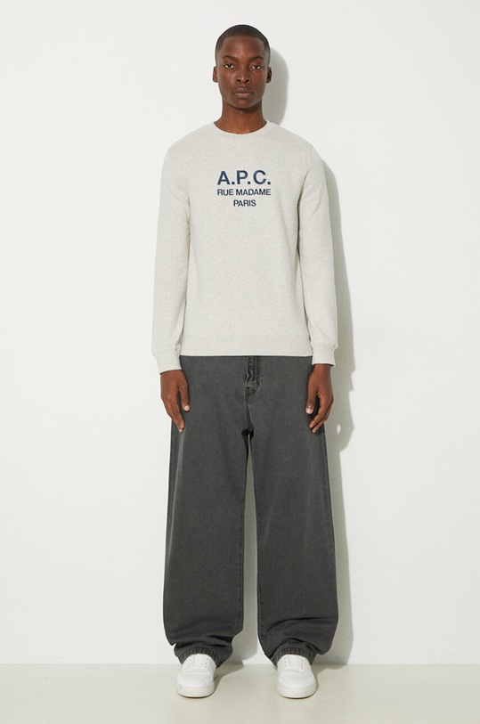 A.P.C. bluza bawełniana Rufus COEZD.H27500 szary AA00