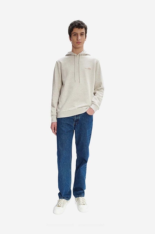 A.P.C. bluza bawełniana Item COEZD.H27672 szary AA00