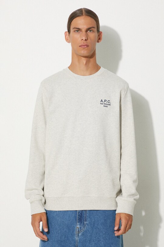 Одяг Бавовняна кофта A.P.C. Sweat Rider COEZD.H27699 сірий