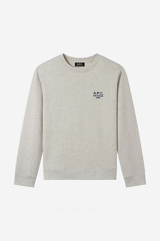 Бавовняна кофта A.P.C. Sweat Rider сірий COEZD.H27699
