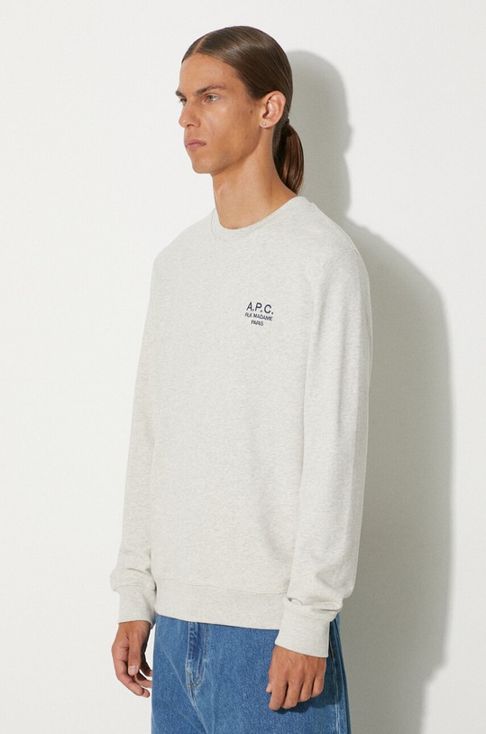 Бавовняна кофта A.P.C. Sweat Rider сірий COEZD.H27699