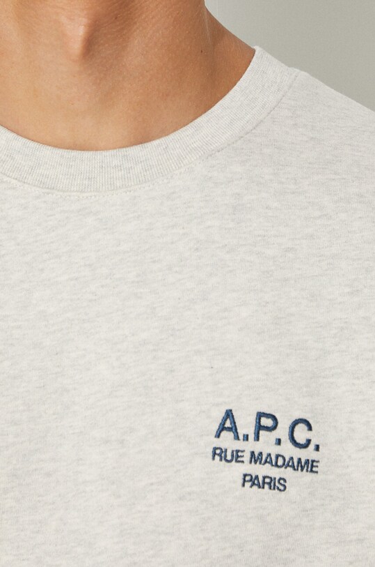 A.P.C. cotton sweatshirt Sweat Rider COEZD.H27699 gray