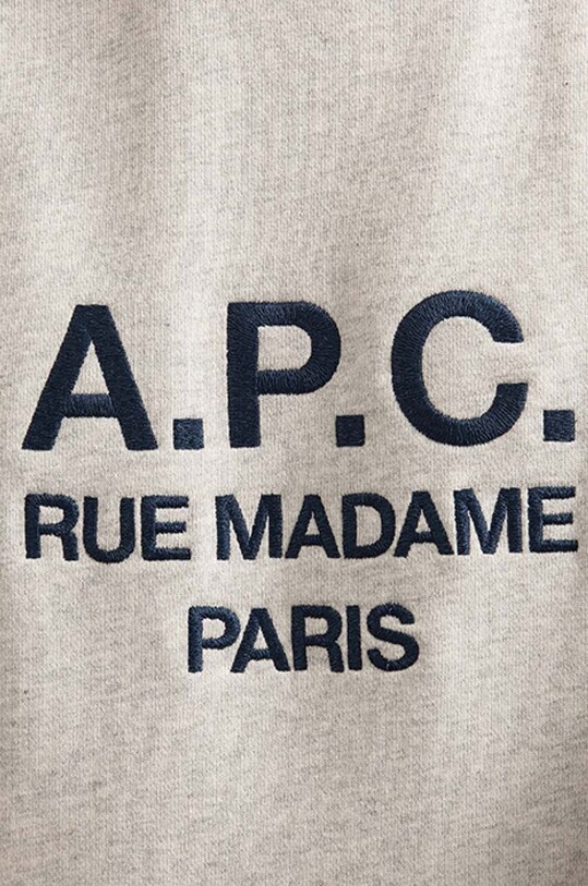A.P.C. cotton sweatshirt Sweat Rufus gray COEBH.H27500