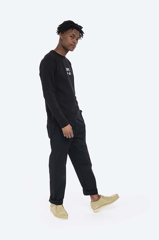 A.P.C. hanorac de bumbac Sweat Gaby COECQ.H27609 negru AA00