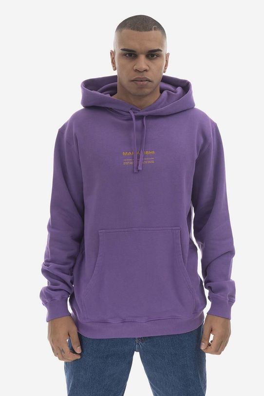 Maharishi cotton sweatshirt cotton violet 7010.PURPLE