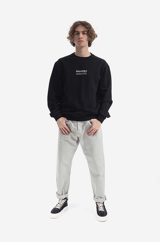 Maharishi bluza bawełniana 7011.BLACK czarny AA00