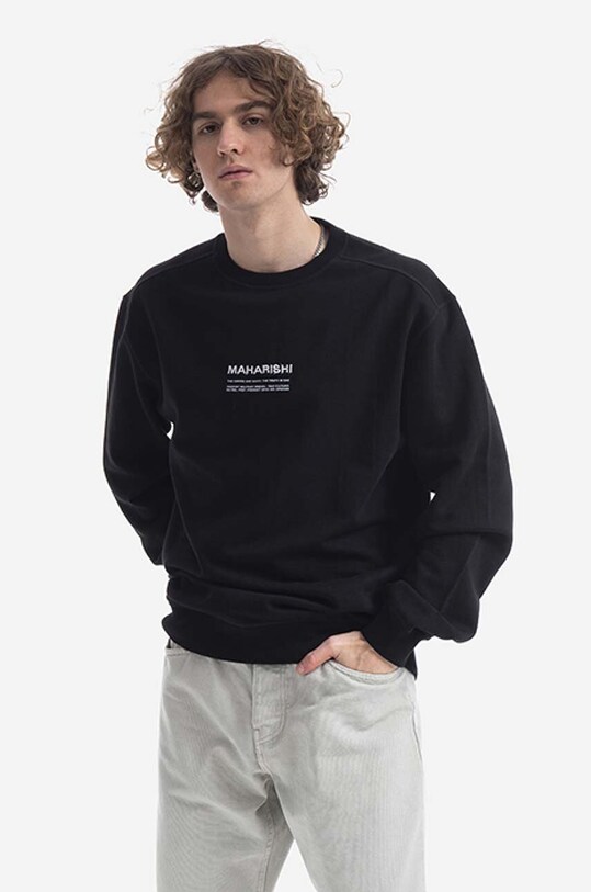 Maharishi hanorac de bumbac 7011.BLACK negru