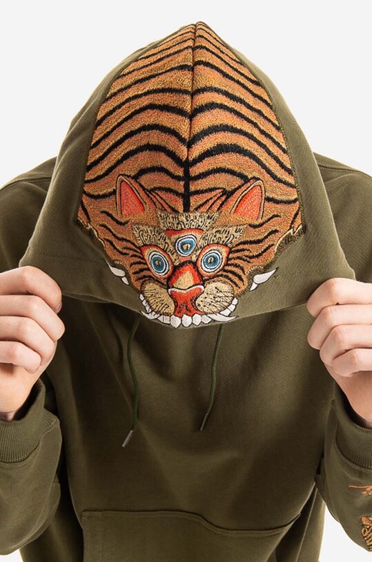 Maharishi bluza bawełniana Bluza Maharishi 8031 OLIVE 8031.OLIVE