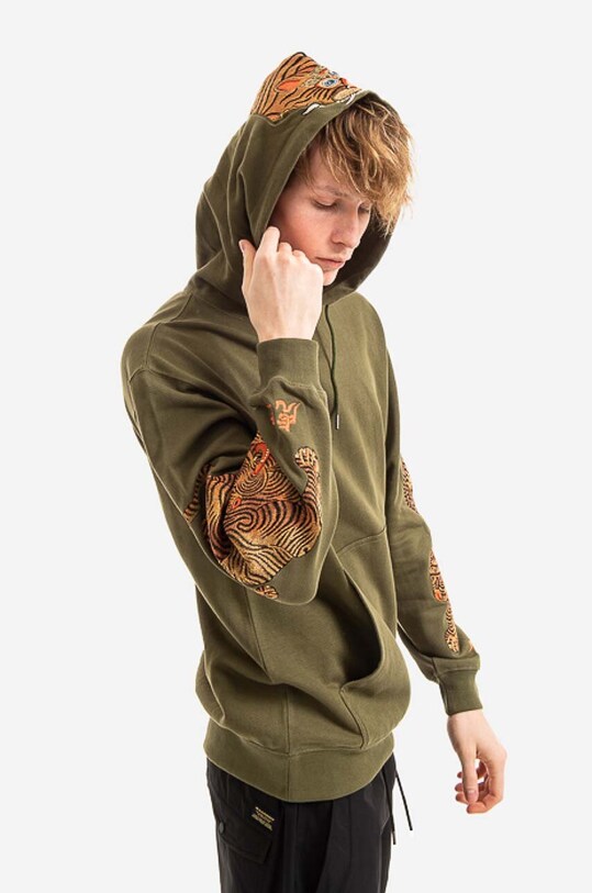 Maharishi bluza bawełniana Bluza Maharishi 8031 OLIVE 8031.OLIVE