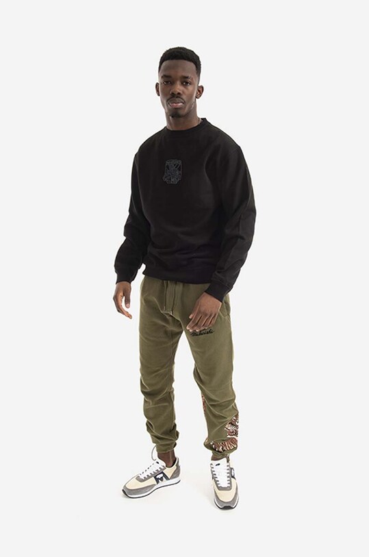 Maharishi bluza bawełniana 8075.BLACK czarny AA00