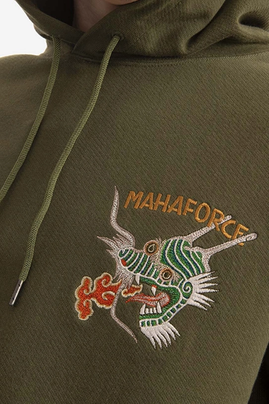 Хлопковая кофта Maharishi Force Embroidered зелёный 8076.OLIVE