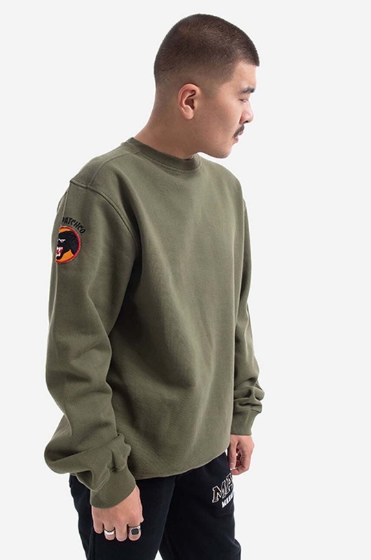 Maharishi cotton sweatshirt 9432.OLIVE green