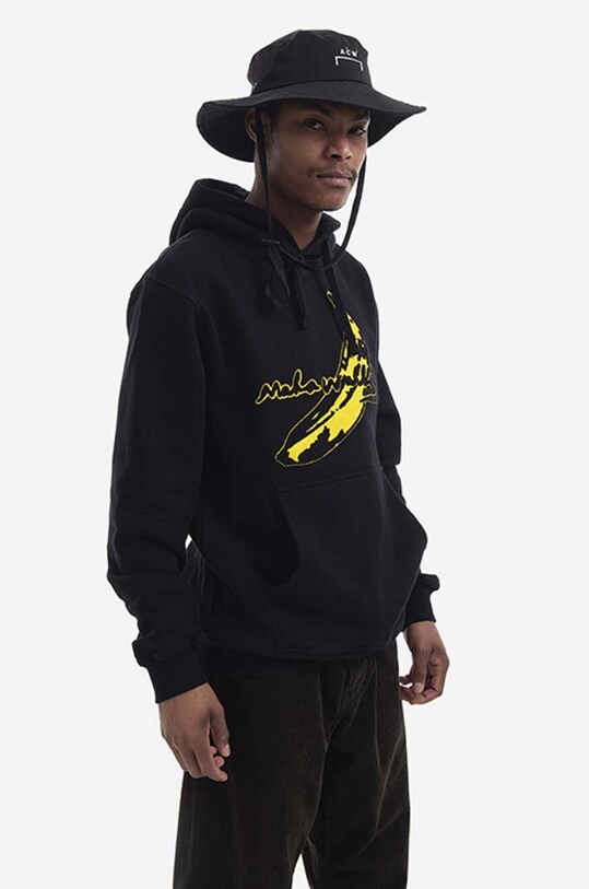Maharishi cotton sweatshirt Banana x Warhol 9644.BLACK black